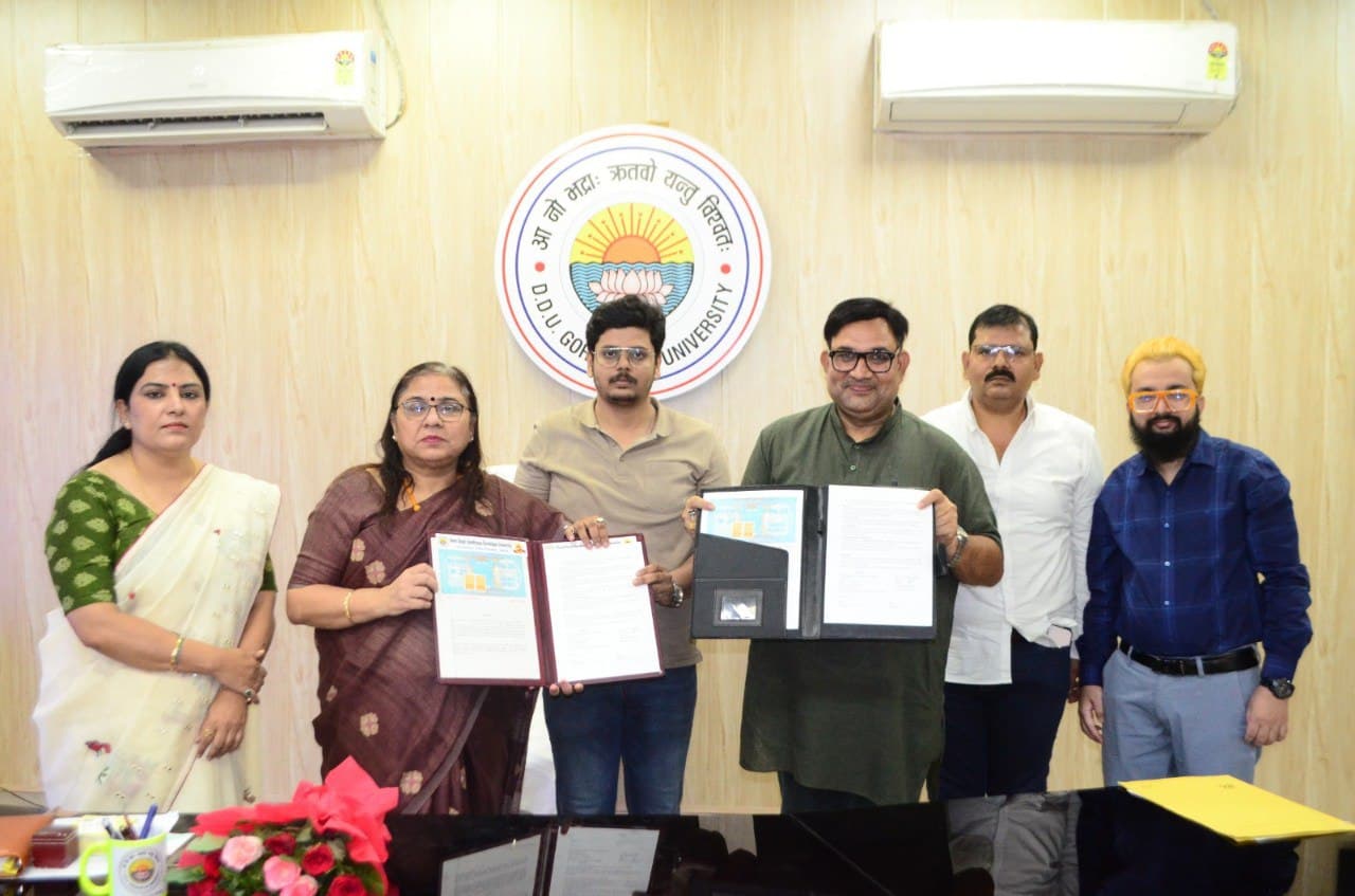 FLYUP Foundation MOU signing ceremony with DDU Gorakhpur University