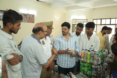 Eco-brick awareness drive led by Narayan Dutt Pathak